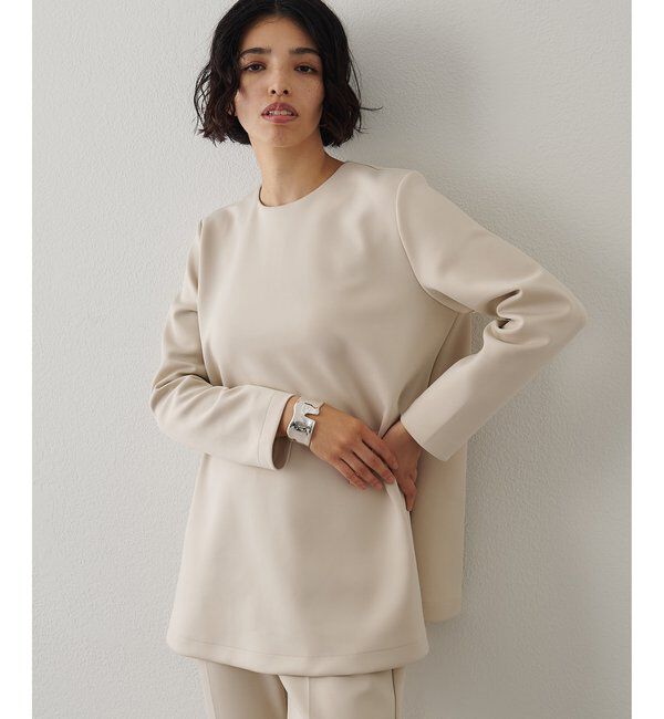  「ダンボールフレアプルオーバー」|Tシャツ・カットソー|グレージュ