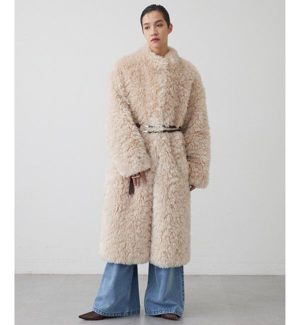  「【THE PAUSE】フェイクファーロングコート」|その他|