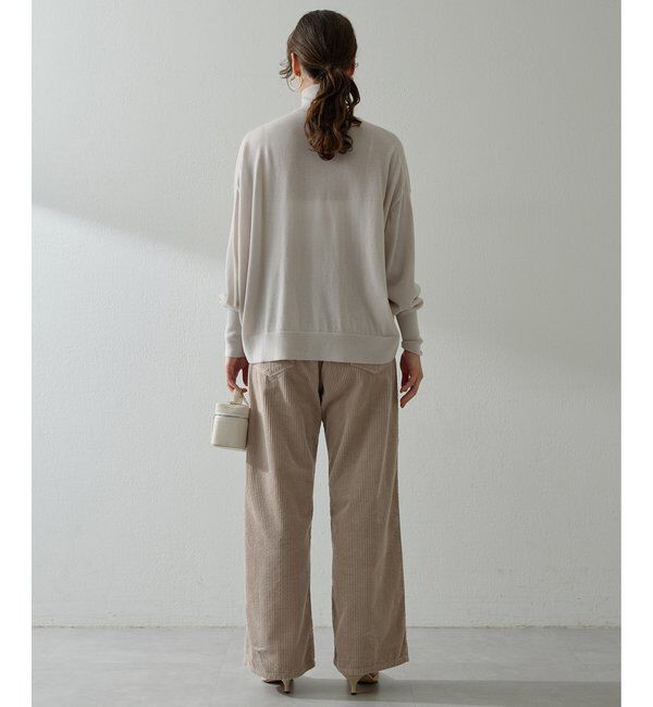  「ハイゲージワイドタートルプルオーバー」|ニット・セーター|