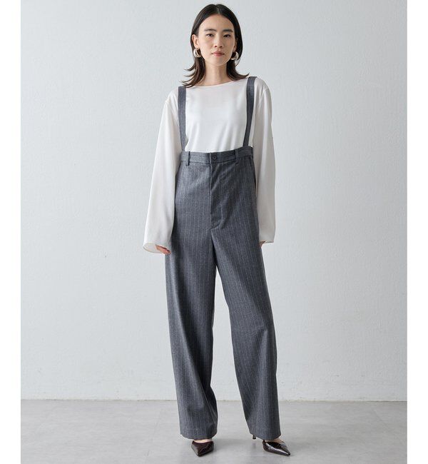 Drawing Numbers「【Drawing Numbers】サテンボートブラウス」|シャツ・ブラウス|