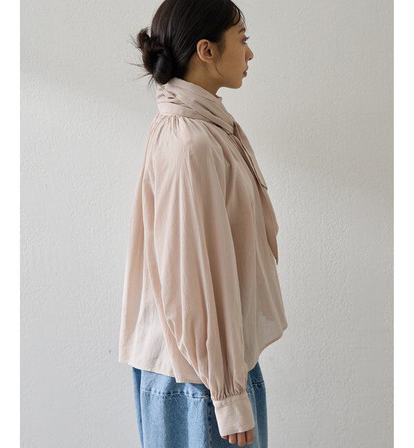  「製品染めボウブラウス」|シャツ・ブラウス|