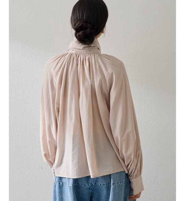  「製品染めボウブラウス」|シャツ・ブラウス|