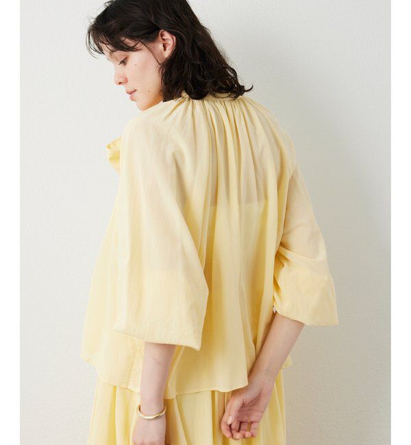  「製品染めボウブラウス」|シャツ・ブラウス|