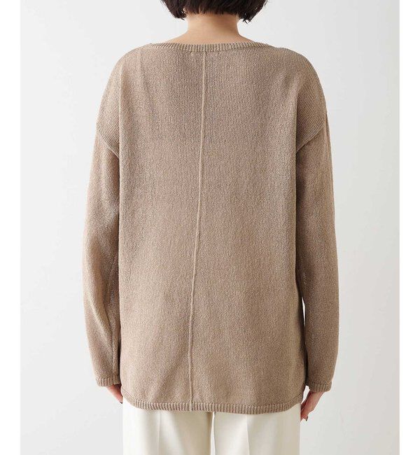  「ボートネックペーパーヤーンプルオーバー」|ニット・セーター|