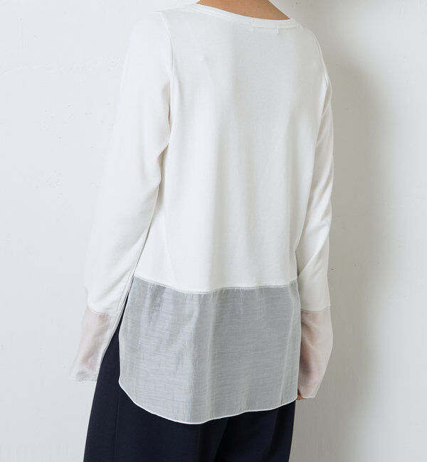  「 裾シアーロンT」|Tシャツ・カットソー|