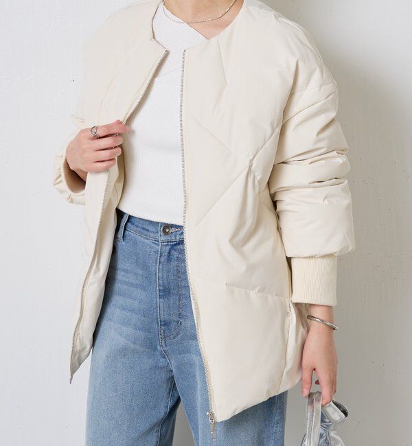  「ノーカラーダウンコート」|その他|