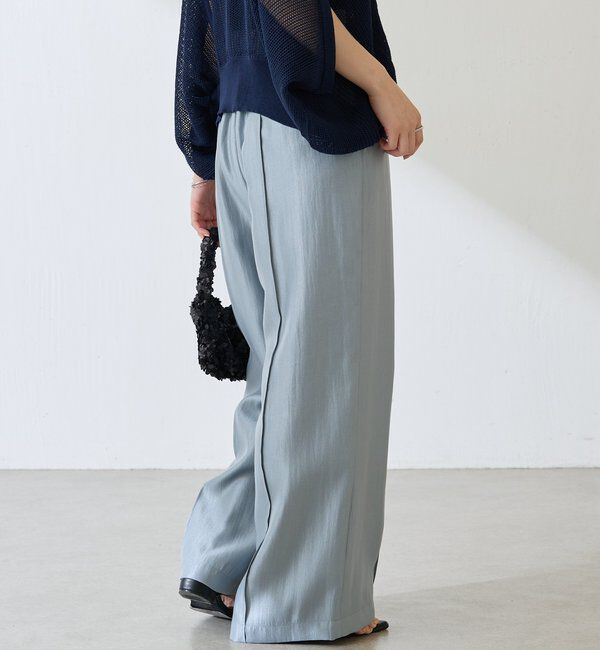  「サテンワイドパンツ」|チノ|