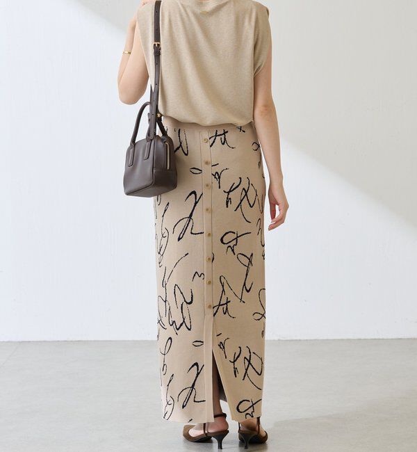  「【前後2WAY】センターボタンニットスカート」|スカート|