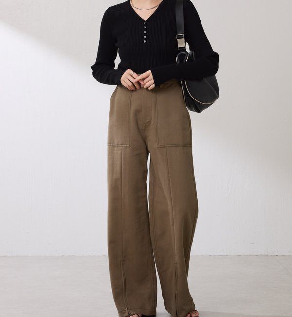  「ヘンリーネックVニット」|ニット・セーター|