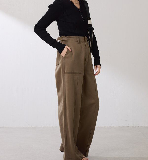  「ヘンリーネックVニット」|ニット・セーター|