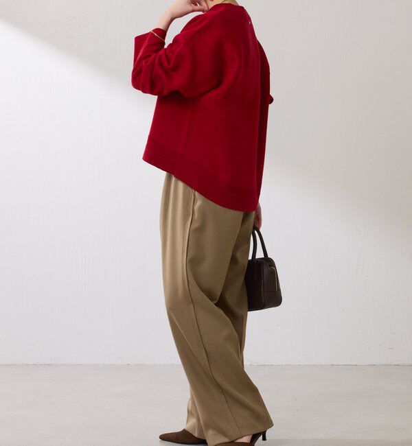  「スウェットライクラウンドヘムニット」|ニット・セーター|