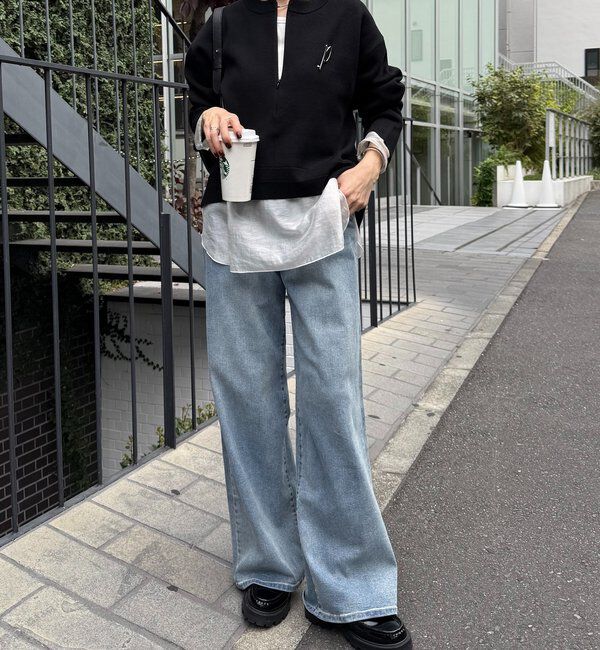  「スウェットライクラウンドヘムニット」|ニット・セーター|