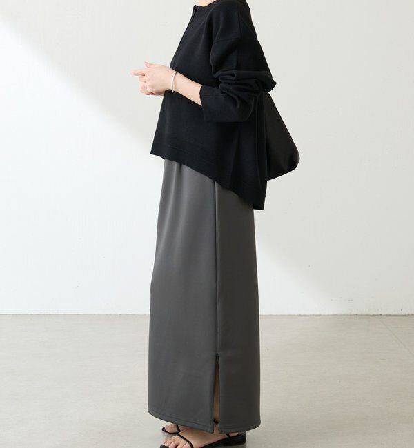  「スウェットライクラウンドヘムニット」|ニット・セーター|