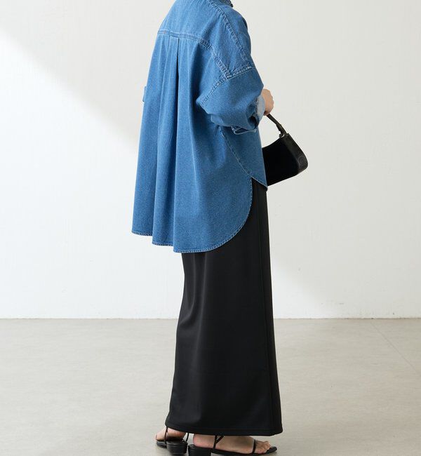  「Q.anos デニムシャツジャケット」|シャツ・ブラウス|