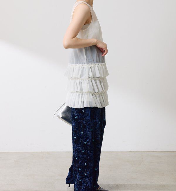  「	オーガンジーティアードチュニック」|シャツ・ブラウス|