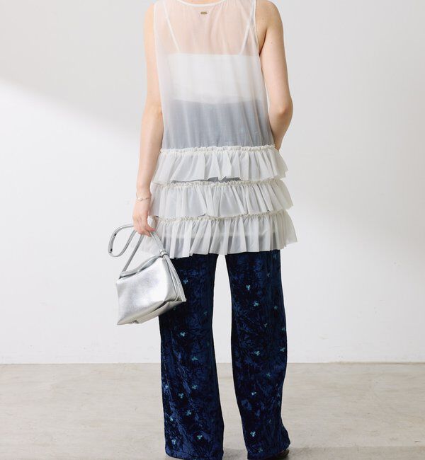  「	オーガンジーティアードチュニック」|シャツ・ブラウス|