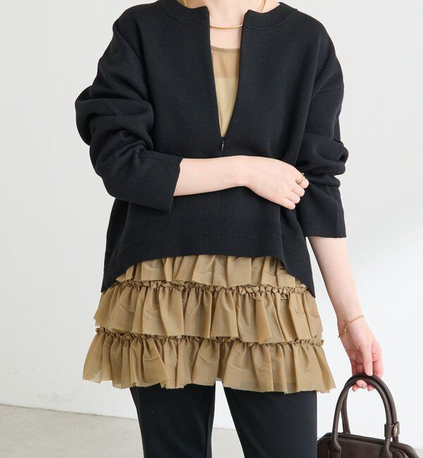  「	オーガンジーティアードチュニック」|シャツ・ブラウス|