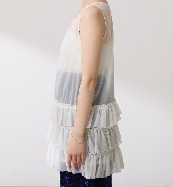  「	オーガンジーティアードチュニック」|シャツ・ブラウス|