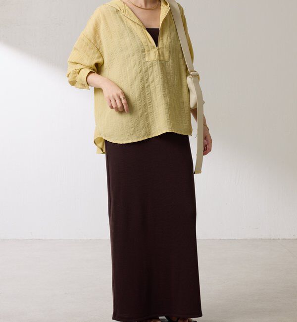  「【ロングシーズン活躍◎】シアークレープパーカー」|シャツ・ブラウス|