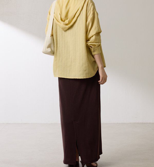  「【ロングシーズン活躍◎】シアークレープパーカー」|シャツ・ブラウス|