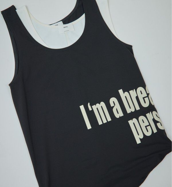  「【CEPIE./セピエ】メッセージタンクトップ」|Tシャツ・カットソー|