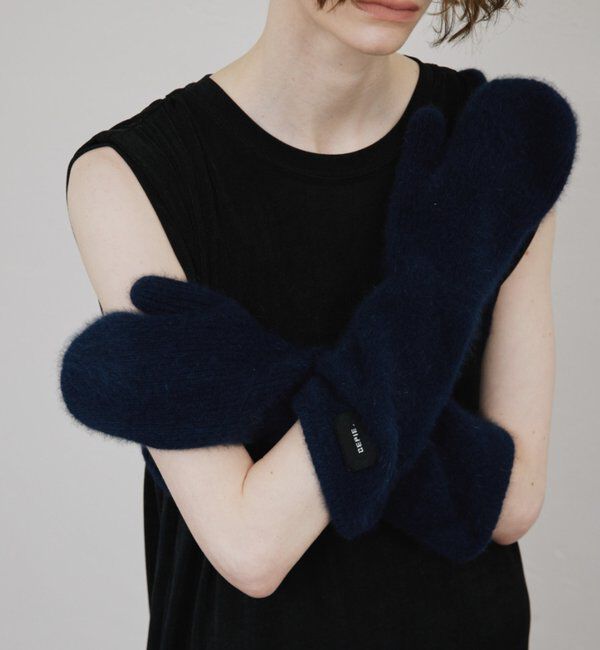  「【CEPIE./セピエ】ウールミトン」|その他|ネイビー