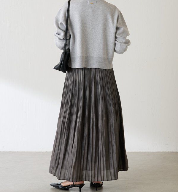  「フィラメントサテンプリーツスカート」|スカート|