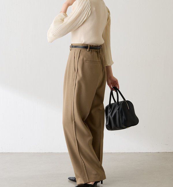  「袖プリーツコンパクトニット」|ニット・セーター|