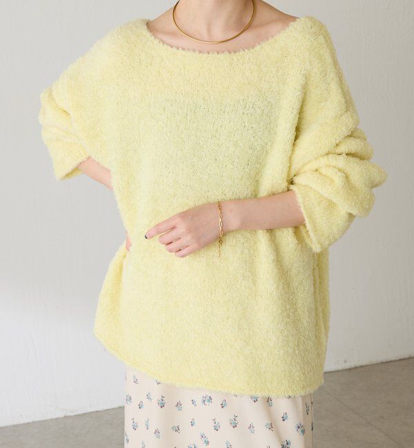  「【マルチに着れる】ウールブレンドモールオーバーニット」|ニット・セーター|