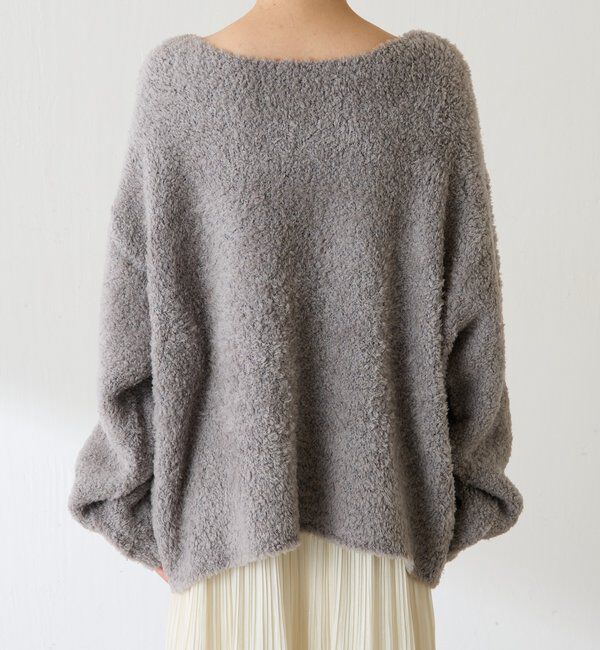  「【マルチに着れる】ウールブレンドモールオーバーニット」|ニット・セーター|