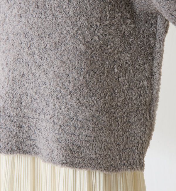  「【マルチに着れる】ウールブレンドモールオーバーニット」|ニット・セーター|