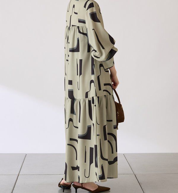  「幾何学柄ワンピース」|ワンピース|