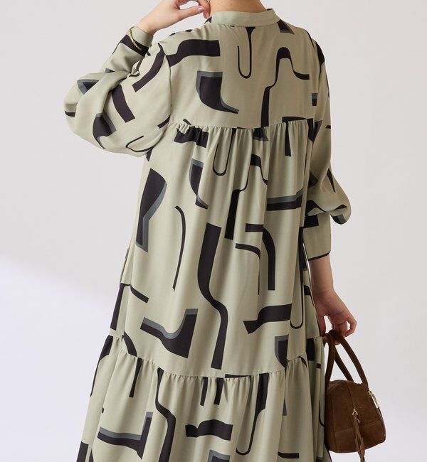  「幾何学柄ワンピース」|ワンピース|