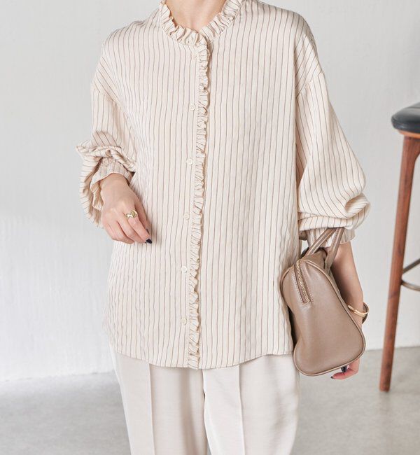  「フリルカラーシャツ」|シャツ・ブラウス|