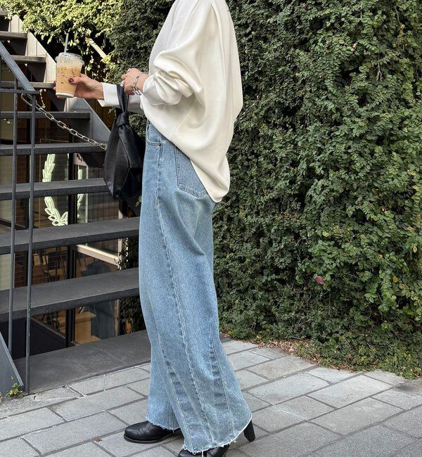  「リップルコンビダンボールプルオーバー」|Tシャツ・カットソー|