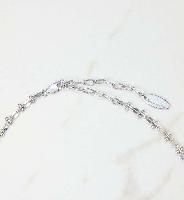  「【PAPILLONNER/パピヨネ】アクセントチェーンネックレス」|リング|