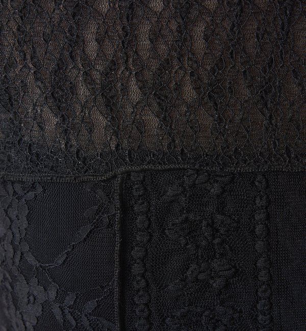  「QanosレースパッチワークロンT」|Tシャツ・カットソー|