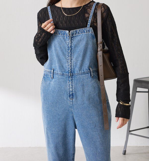  「QanosレースパッチワークロンT」|Tシャツ・カットソー|