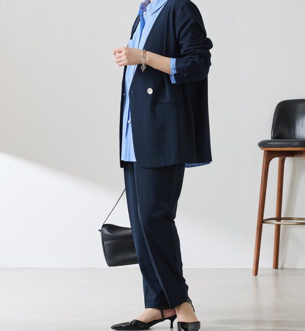  「ジャージノーカラーダブルジャケット/セレモニー」|スーツ|