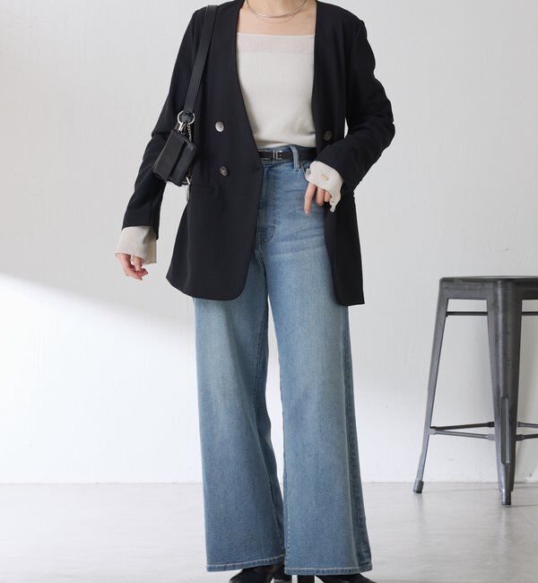  「ジャージノーカラーダブルジャケット/セレモニー」|スーツ|