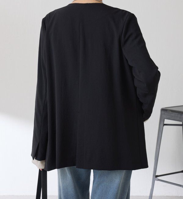  「ジャージノーカラーダブルジャケット/セレモニー」|スーツ|