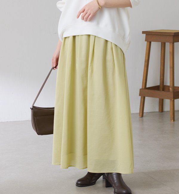 「タックフレアーシアースカート」|スカート|