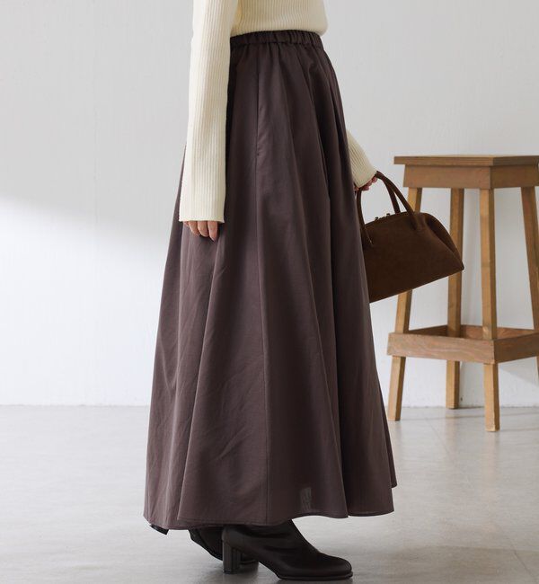  「タックフレアーシアースカート」|スカート|