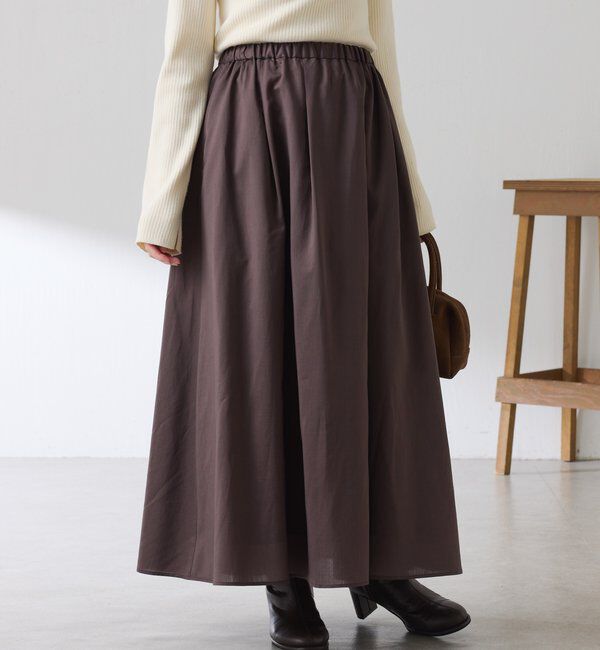  「タックフレアーシアースカート」|スカート|