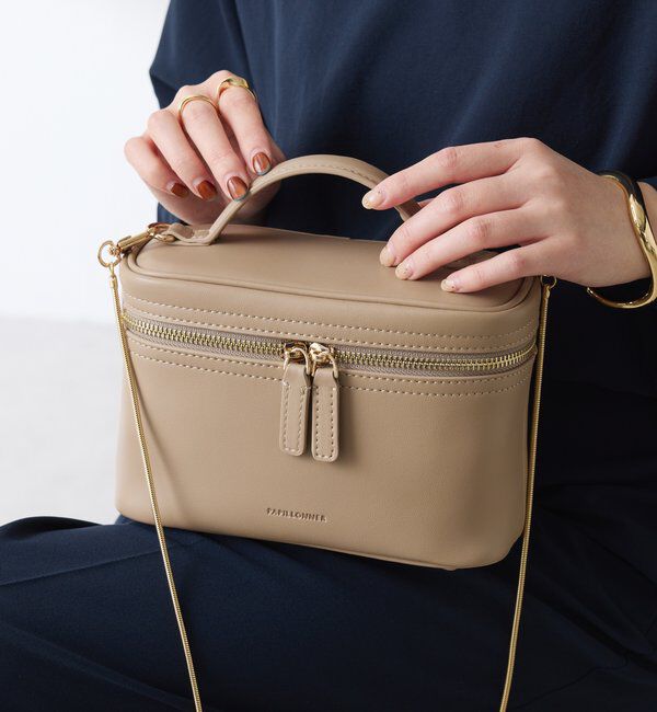  「【PAPILLONNER/パピヨネ】ミラー付きミニバニティーバッグ/セレモニー」|トートバッグ|