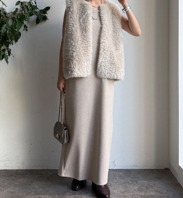  「【全骨格細見え】ブークレーダンボールタンクワンピース」|ワンピース|