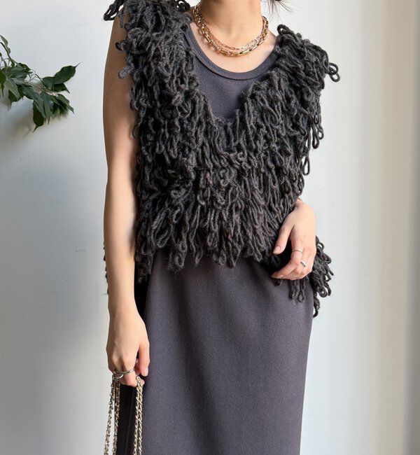  「【全骨格細見え】ブークレーダンボールタンクワンピース」|ワンピース|