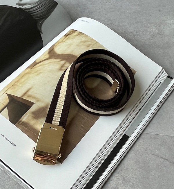  「ラインガチャベルト」|ベルト|ブラウン