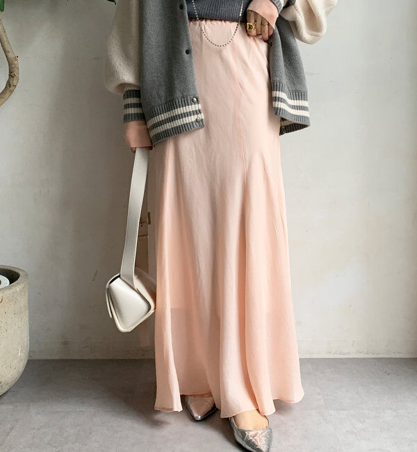  「キュプラ混フレアスカート」|スカート|