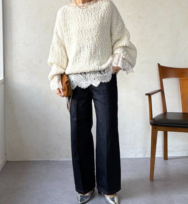  「レースフレアブラウス」|シャツ・ブラウス|